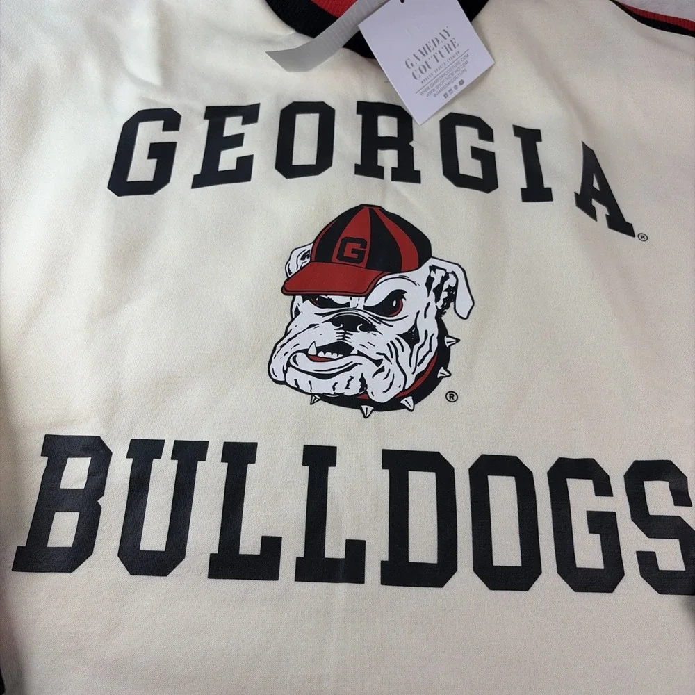 NWT Gameday Couture Georgia Bulldogs Oversized Vivid Turtleneck Sweatshirt XL